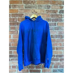 Vintage Champion blue Minimalist hoodie